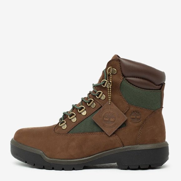 New Timberland Men's 6-Inch Waterproof Field Boot, Brown, - Picture 5 of 7